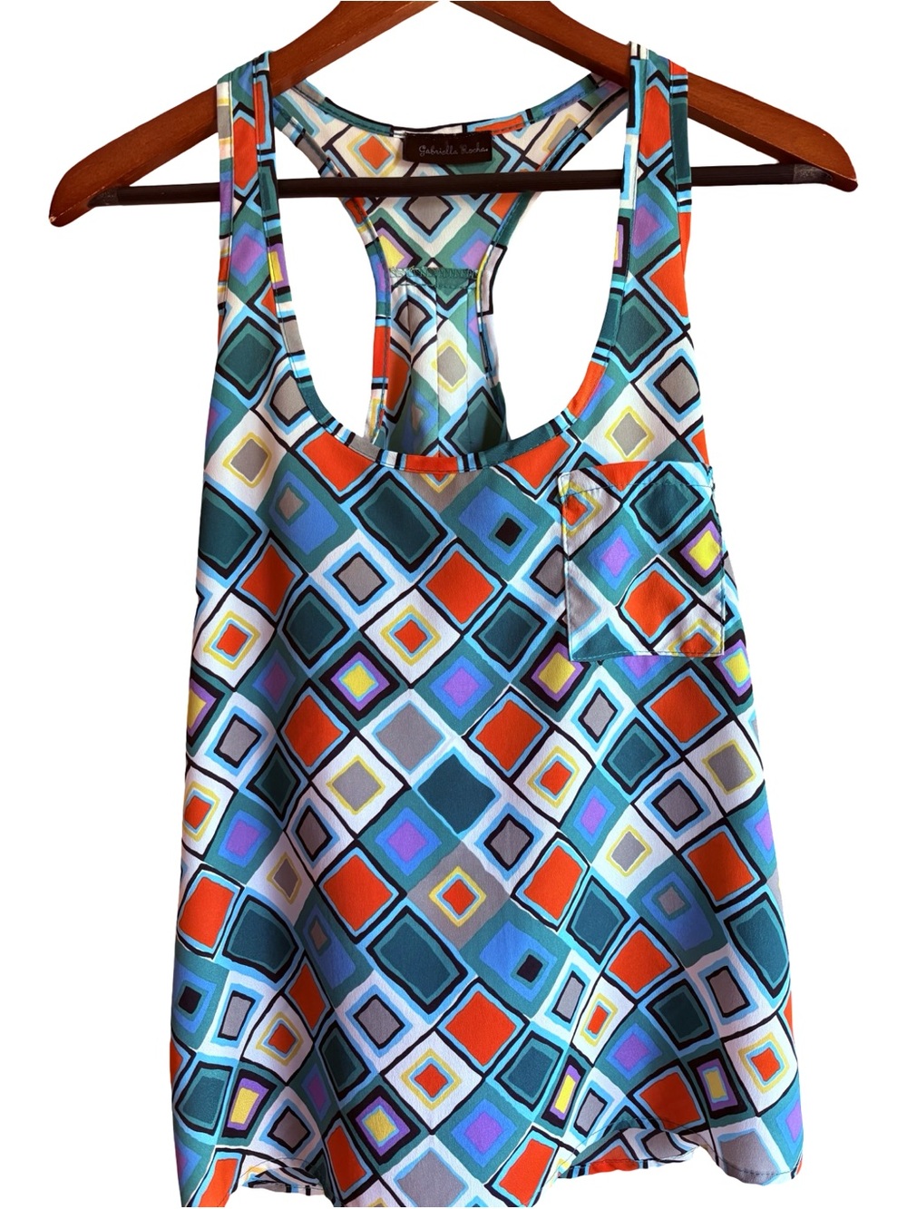 Gabriella Rocha Geometric Print Tank Top Small Pocket - Picture 6 of 16